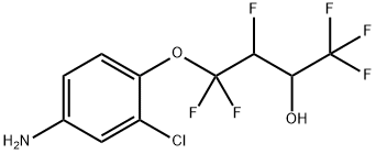 4-(4-AMINO-2-CHLOROPHENOXY)-1,1,1,3,4,4-HEXAFLUOROBUTAN-2-OL 结构式