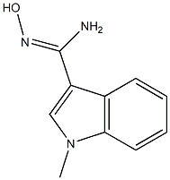 N'-hydroxy-1-methyl-1H-indole-3-carboximidamide 结构式