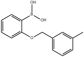 2-(3-methylbenzyloxy)phenylboronic acid 结构式