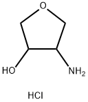 4-氨基四氢呋喃-3-醇盐酸盐 结构式