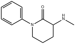 3-(甲基氨基)-1-苯基哌啶-2-酮 结构式