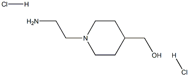 (1-(2-氨基乙基)哌啶-4-基)甲醇二盐酸盐 结构式