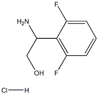 2-氨基-2-(2,6-二氟苯基)乙-1-醇盐酸盐 结构式
