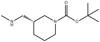 (R)-tert-butyl 3-((methylamino)methyl)piperidine-1-carboxylate 结构式