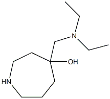 4-((Diethylamino)methyl)azepan-4-ol 结构式