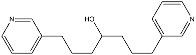 1,7-二(3-吡啶基)-4-庚醇 结构式