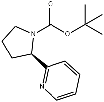 (R)-2-(吡啶-2-基)吡咯烷-1-羧酸甲酯 叔丁酯 结构式