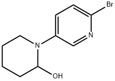 2-Bromo-5-(2-hydroxypiperidino)pyridine 结构式