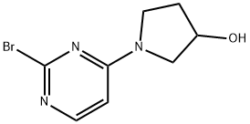 2-Bromo-4-(3-hydroxypyrrolidino)pyrimidine 结构式