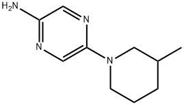 2-Amino-5-(3-methylpiperidino)pyrazine 结构式