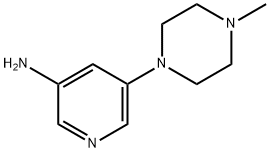 3-Amino-5-(N-methylpiperazin-1-yl)pyridine 结构式