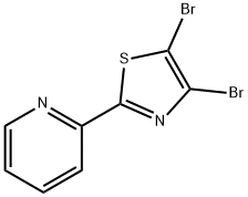 4,5-Dibromo-2-(2-pyridyl)thiazole 结构式