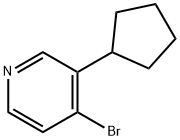 4-Bromo-3-cyclopentylpyridine 结构式