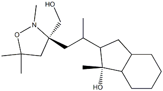 1R-[2-(4R-HYDROXYMETHYL-2,5,5-TRIMETHYL-ISOXAZOLIDIN-3S-YL)-1R-METHYL-ETHYL]-7R-METHYL-OCTAHYDRO-INDEN-4S-OL 结构式