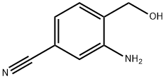 3-氨基-4-(羟甲基)苯甲腈 结构式