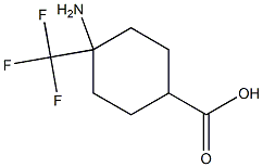 4-氨基-4-(三氟甲基)环己烷-1-羧酸 结构式