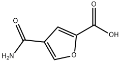 4-氨基甲酰基呋喃-2-羧酸 结构式