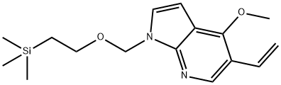 5-乙烯基-4-甲氧基-1-[[2-(三甲基)乙氧基]甲基]-1H-吡咯并[2,3-B]吡啶 结构式