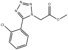 methyl 2-(5-(2-chlorophenyl)-1H-tetrazol-1-yl)acetate 结构式