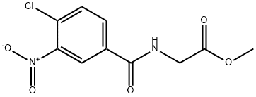 methyl 2-[(4-chloro-3-nitrophenyl)formamido]acetate 结构式