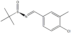 (R,E)-N-(4-chloro-3-methylbenzylidene)-2-methylpropane-2-sulfinamide 结构式
