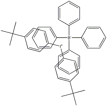 双(4-叔丁基苯基)碘鎓四苯基硼酸盐 结构式
