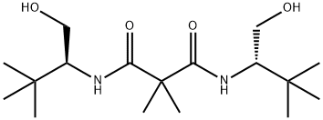 N1,N3-双[(1S)-1-羟甲基)-2,2-二甲基丙基]-2,2-二甲基丙二酰胺 结构式