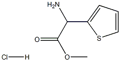 2-氨基-2-(噻吩-2-基)乙酸甲酯盐酸盐 结构式