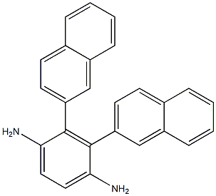 1,4-Benzenediamine, di-2-naphthalenyl- 结构式