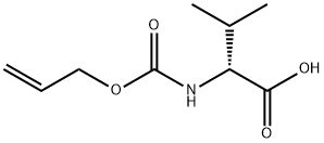 ((烯丙氧基)羰基)-D-缬氨酸 结构式