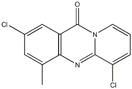 11H-Pyrido[2,1-b]quinazolin-11-one,2,6-dichloro-4-methyl- 结构式