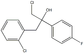 1-Chloro-2-(4-fluorophenyl)-3-(2-chlorophenyl)-propan-2-ol 结构式