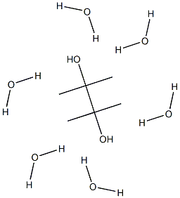 2,3-dimethyl-2,3-butanediol hexahydrate 结构式