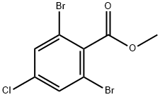 4-氯-2,6-二溴苯甲酸甲酯 结构式