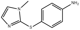 4-[(1-methyl-1H-imidazol-2-yl)sulfanyl]aniline 结构式