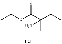 2-氨基-2,3-二甲基丁酸乙酯盐酸盐 结构式