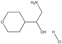 2-氨基-1-(噁烷-4-基)乙烷-1-醇盐酸 结构式