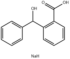 sodium 2-[hydroxy(phenyl)methyl]benzoate 结构式