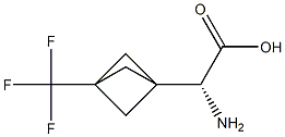 (R)-2-氨基-2-(3-(三氟甲基)双环[1.1.1]戊-1-基)乙酸 结构式