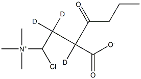 Butyryl-L-carnitine-d3 (chloride) 结构式