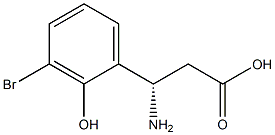 (3S)-3-AMINO-3-(3-BROMO-2-HYDROXYPHENYL)PROPANOIC ACID 结构式