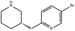 Pyridine, 5-bromo-2-[(3S)-3-piperidinylmethyl]- 结构式