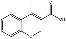 3-(2-甲氧苯基)丁-2-烯酸 结构式