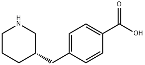 Benzoic acid, 4-[(3S)-3-piperidinylmethyl] 结构式
