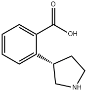 2-[(3S)-pyrrolidin-3-yl]benzoic acid 结构式