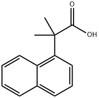 2-甲基-2-(萘-1-基)丙酸 结构式