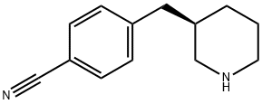 Benzonitrile, 4-[(3R)-3-piperidinylmethyl] 结构式