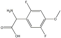 2-AMINO-2-(2,5-DIFLUORO-4-METHOXYPHENYL)ACETIC ACID 结构式