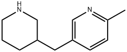 Pyridine, 2-methyl-5-(3-piperidinylmethyl)- 结构式