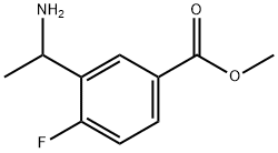 Benzoic acid, 3-(1-aminoethyl)-4-fluoro-, methyl ester 结构式